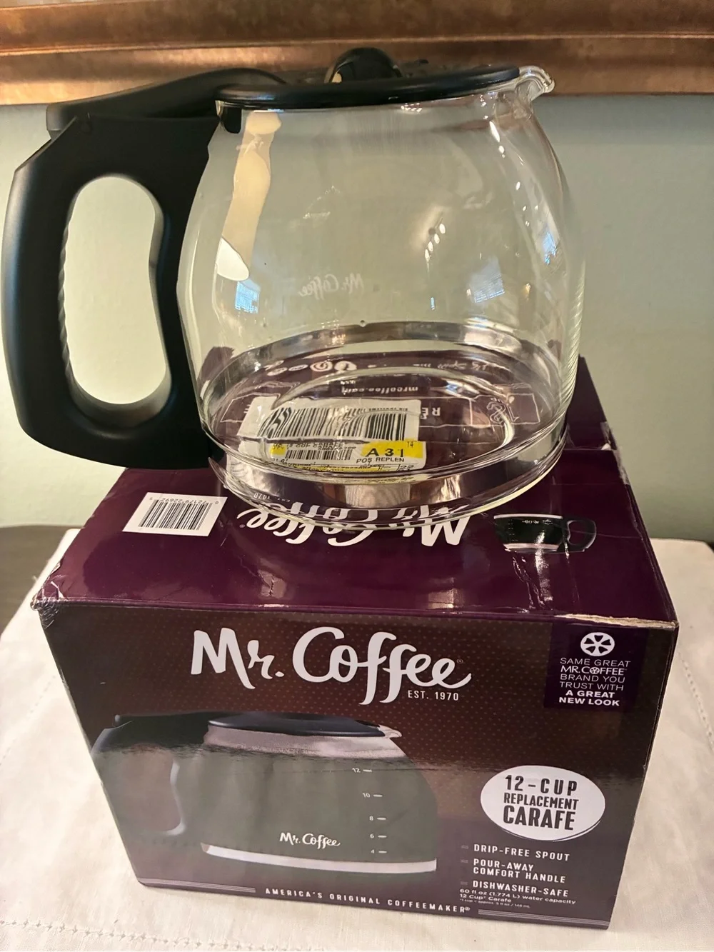 Replacement 12-Cup Carafe Pot for Mr. Coffee Mr Coffee Maker Coffeemaker NEW